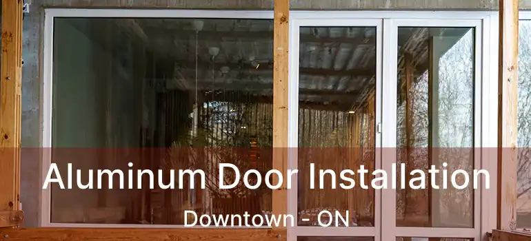 Aluminum Door Installation Downtown - ON