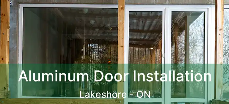 Aluminum Door Installation Lakeshore - ON