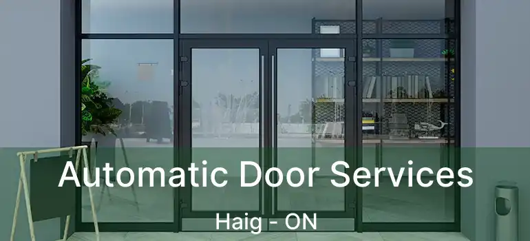 Automatic Door Services Haig - ON