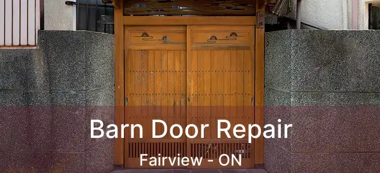  Barn Door Repair Fairview - ON