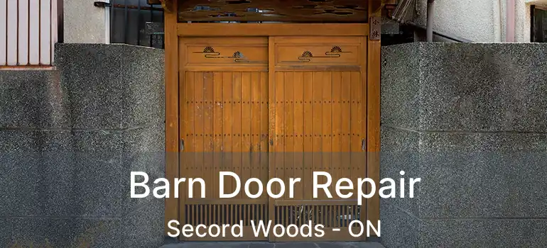  Barn Door Repair Secord Woods - ON