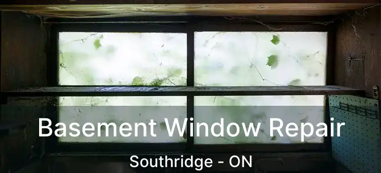 Basement Window Repair Southridge - ON