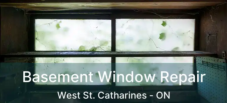 Basement Window Repair West St. Catharines - ON