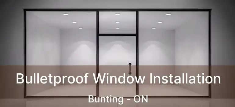  Bulletproof Window Installation Bunting - ON