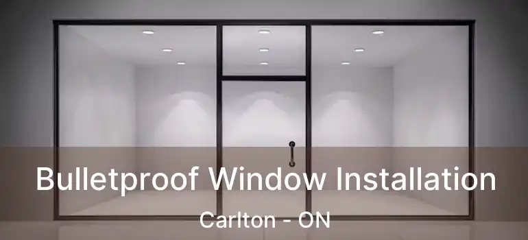  Bulletproof Window Installation Carlton - ON