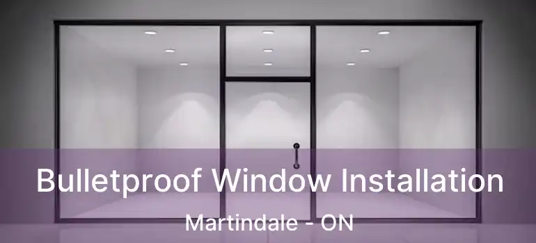  Bulletproof Window Installation Martindale - ON