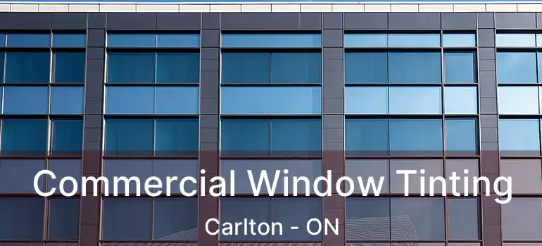 Commercial Window Tinting Carlton - ON