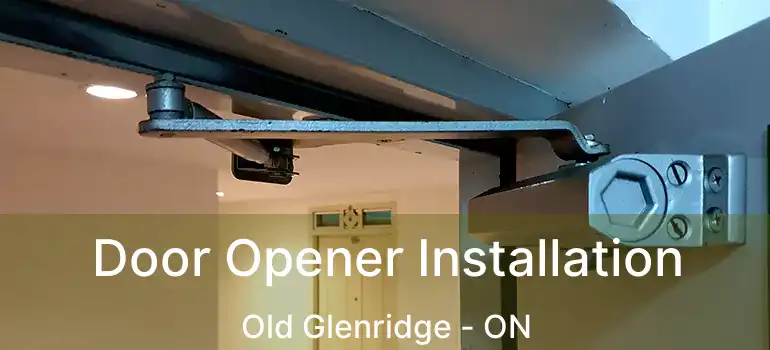  Door Opener Installation Old Glenridge - ON