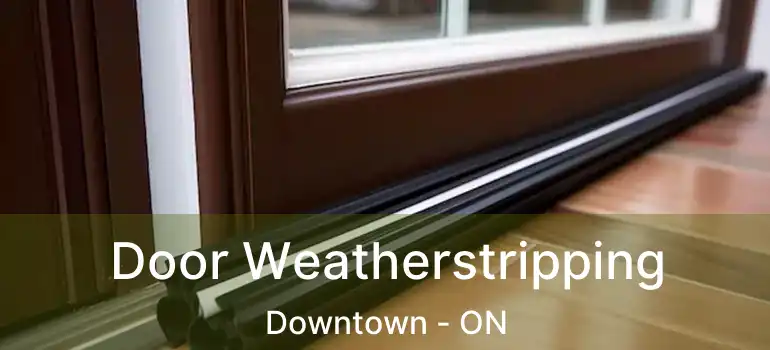 Door Weatherstripping Downtown - ON
