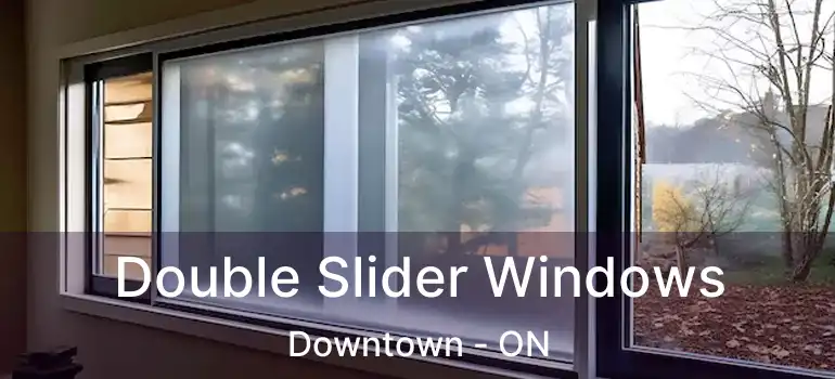 Double Slider Windows Downtown - ON