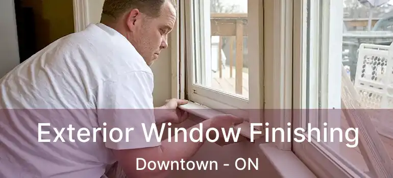 Exterior Window Finishing Downtown - ON