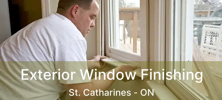  Exterior Window Finishing St. Catharines - ON