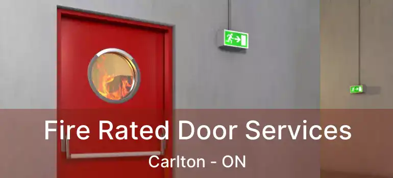 Fire Rated Door Services Carlton - ON