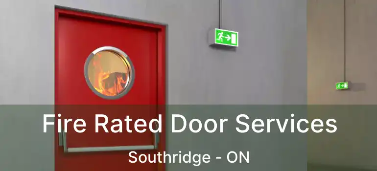 Fire Rated Door Services Southridge - ON