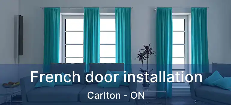  French door installation Carlton - ON