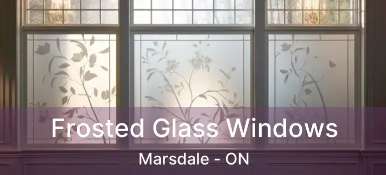  Frosted Glass Windows Marsdale - ON
