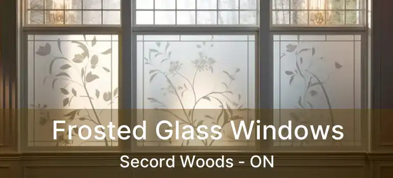  Frosted Glass Windows Secord Woods - ON