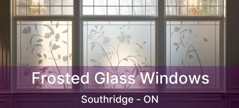 Frosted Glass Windows Southridge - ON