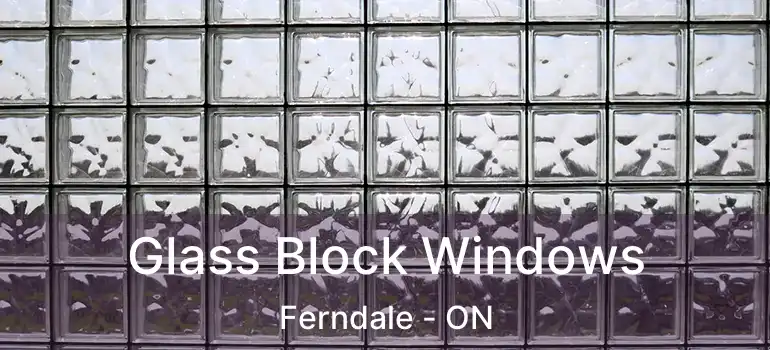  Glass Block Windows Ferndale - ON