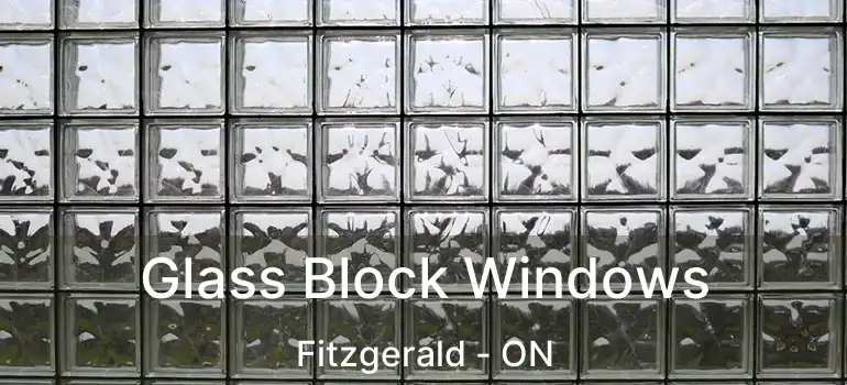 Glass Block Windows Fitzgerald - ON