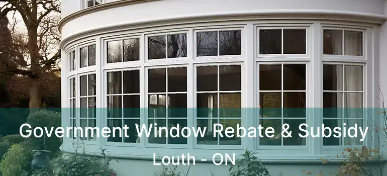 Government Window Rebate & Subsidy Louth - ON