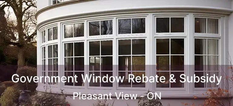 Government Window Rebate & Subsidy Pleasant View - ON