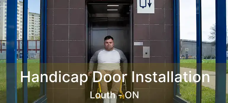 Handicap Door Installation Louth - ON