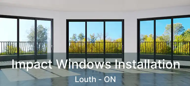 Impact Windows Installation Louth - ON