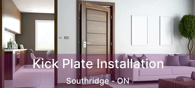  Kick Plate Installation Southridge - ON