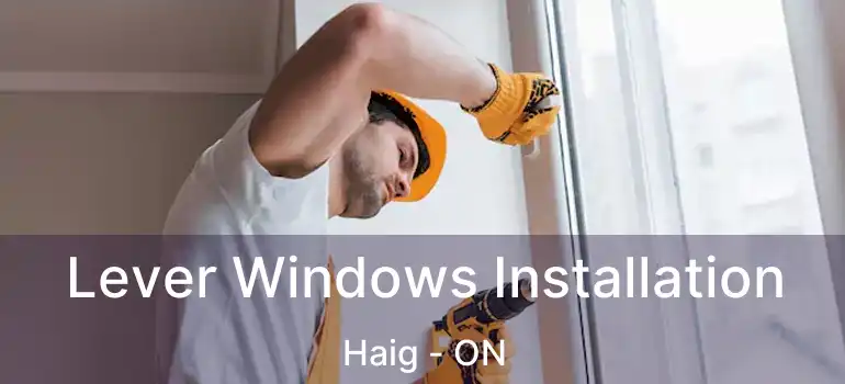  Lever Windows Installation Haig - ON