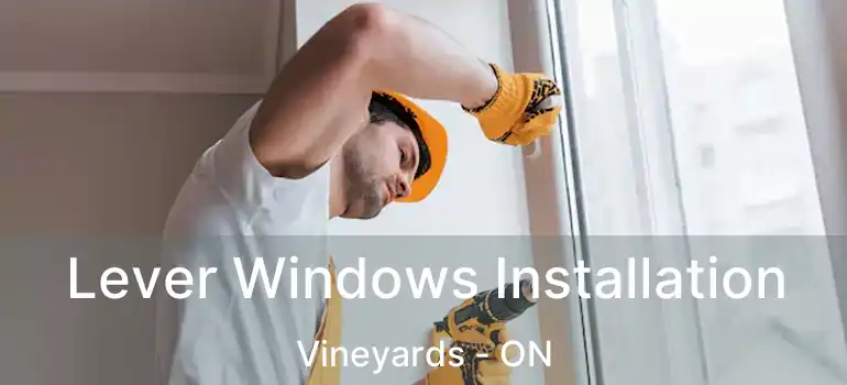  Lever Windows Installation Vineyards - ON
