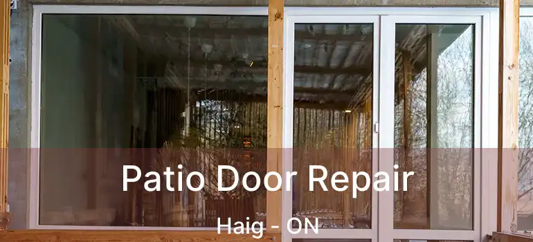 Patio Door Repair Haig - ON