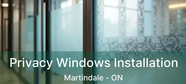 Privacy Windows Installation Martindale - ON