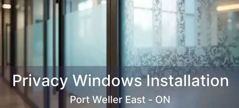 Privacy Windows Installation Port Weller East - ON