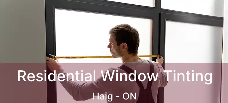  Residential Window Tinting Haig - ON