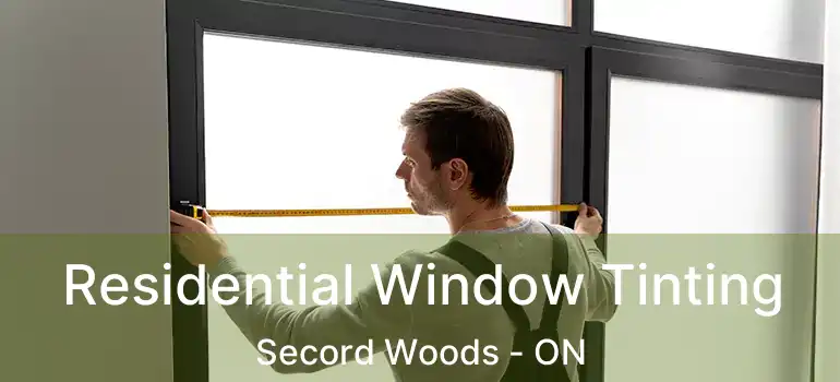 Residential Window Tinting Secord Woods - ON