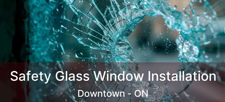 Safety Glass Window Installation Downtown - ON