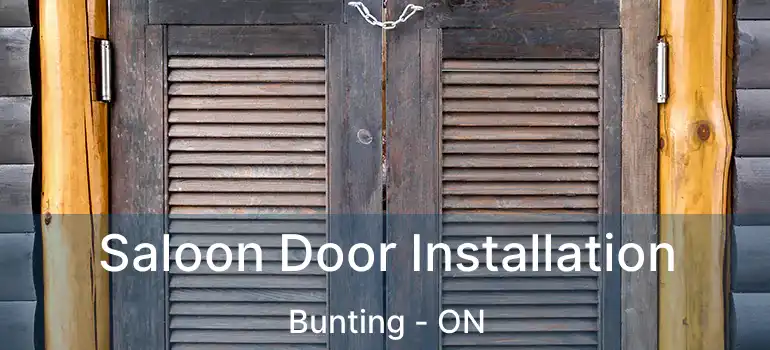 Saloon Door Installation Bunting - ON
