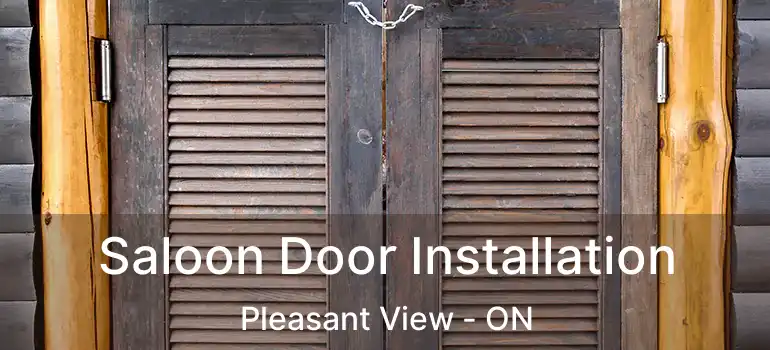  Saloon Door Installation Pleasant View - ON