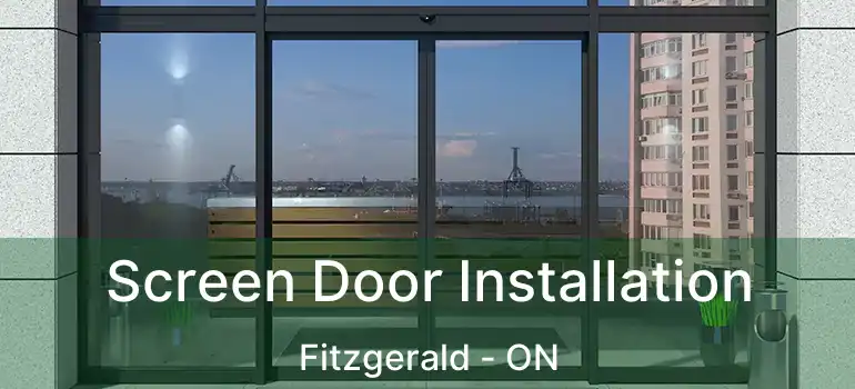  Screen Door Installation Fitzgerald - ON