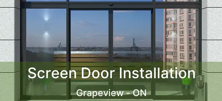 Screen Door Installation Grapeview - ON