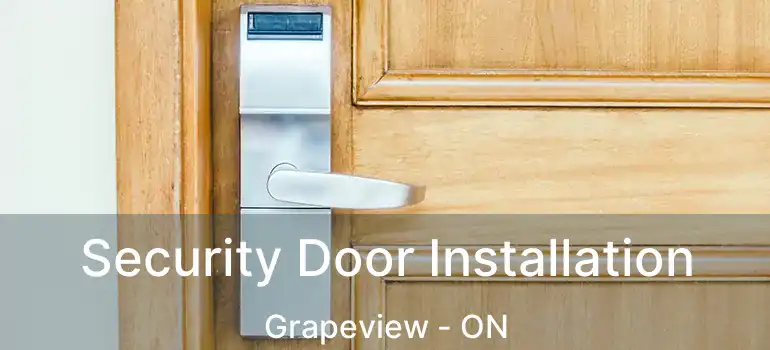  Security Door Installation Grapeview - ON