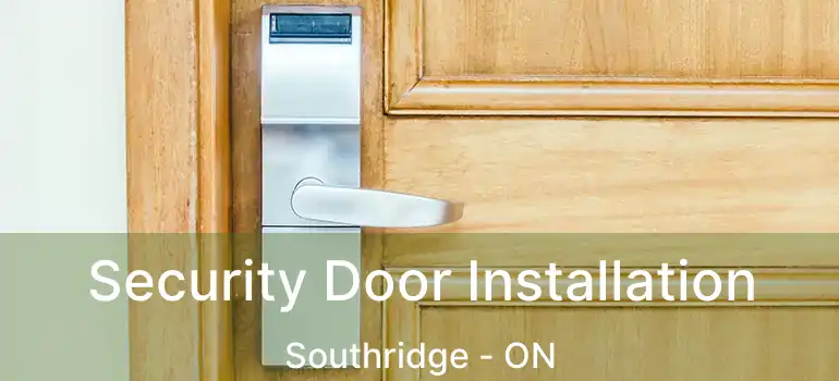 Security Door Installation Southridge - ON