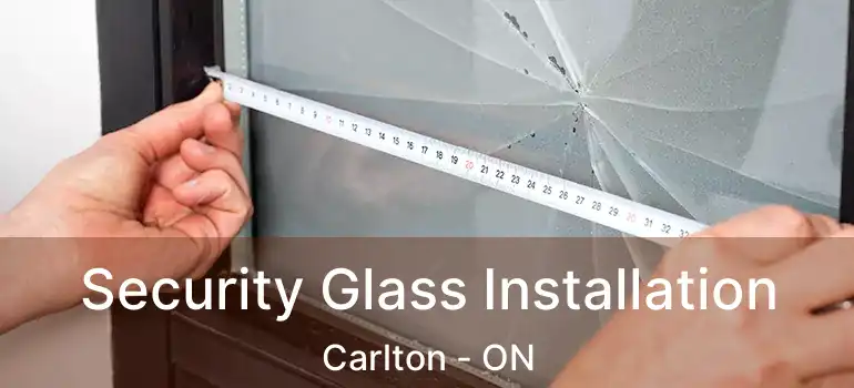  Security Glass Installation Carlton - ON