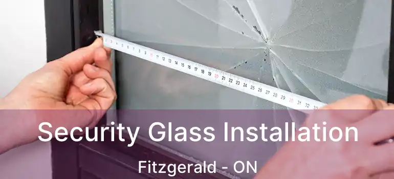 Security Glass Installation Fitzgerald - ON