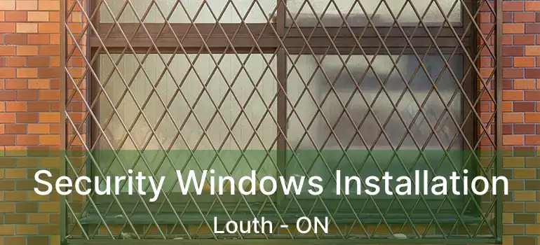  Security Windows Installation Louth - ON