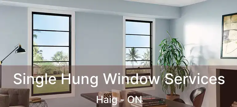  Single Hung Window Services Haig - ON