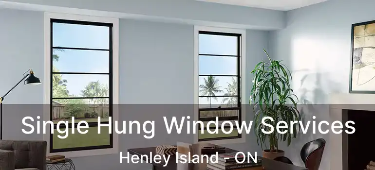  Single Hung Window Services Henley Island - ON