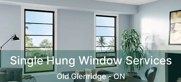 Single Hung Window Services Old Glenridge - ON