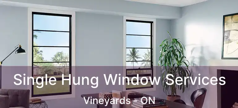  Single Hung Window Services Vineyards - ON